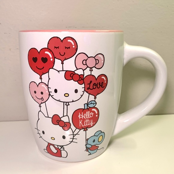 Hello Kitty 25oz Valentine’s Day Mug - Balloons Mouse Hearts Love - Picture 1 of 9
